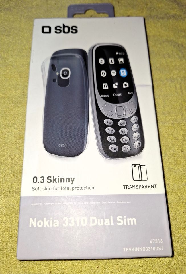 Cover " Skinny " für Nokia 3310 Dual Sim - Transparent in Hückelhoven