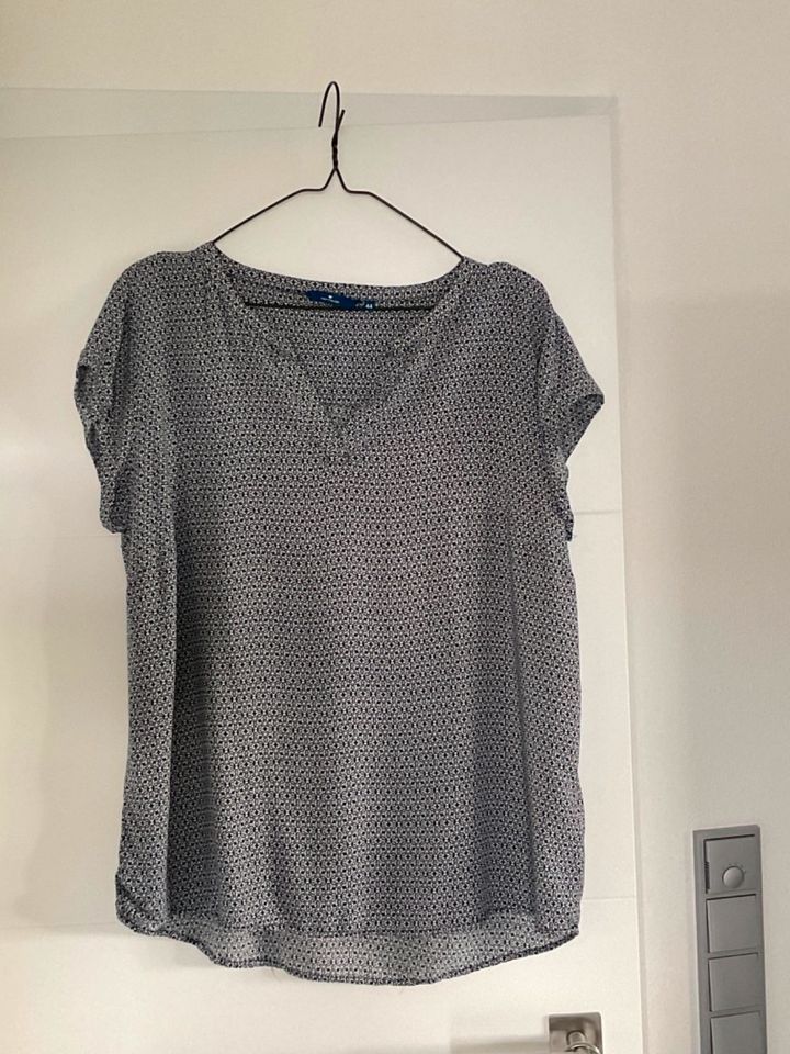 Bluse Tom Tailor Größe 44 Henley Kurzarm in Taufkirchen Vils