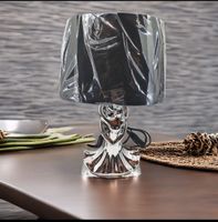 Tischlampe 35cm Deko Glas Lampe Nachttisch Beistelltisch Essen - Altenessen Vorschau