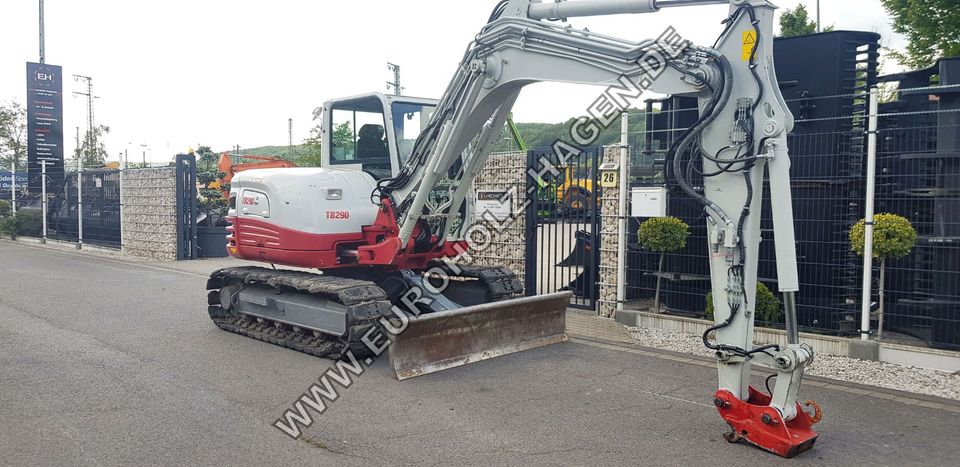 Minibagger Takeuchi TB 290 mit SW08 und Rückfahrkamera Roadliner in Hagen