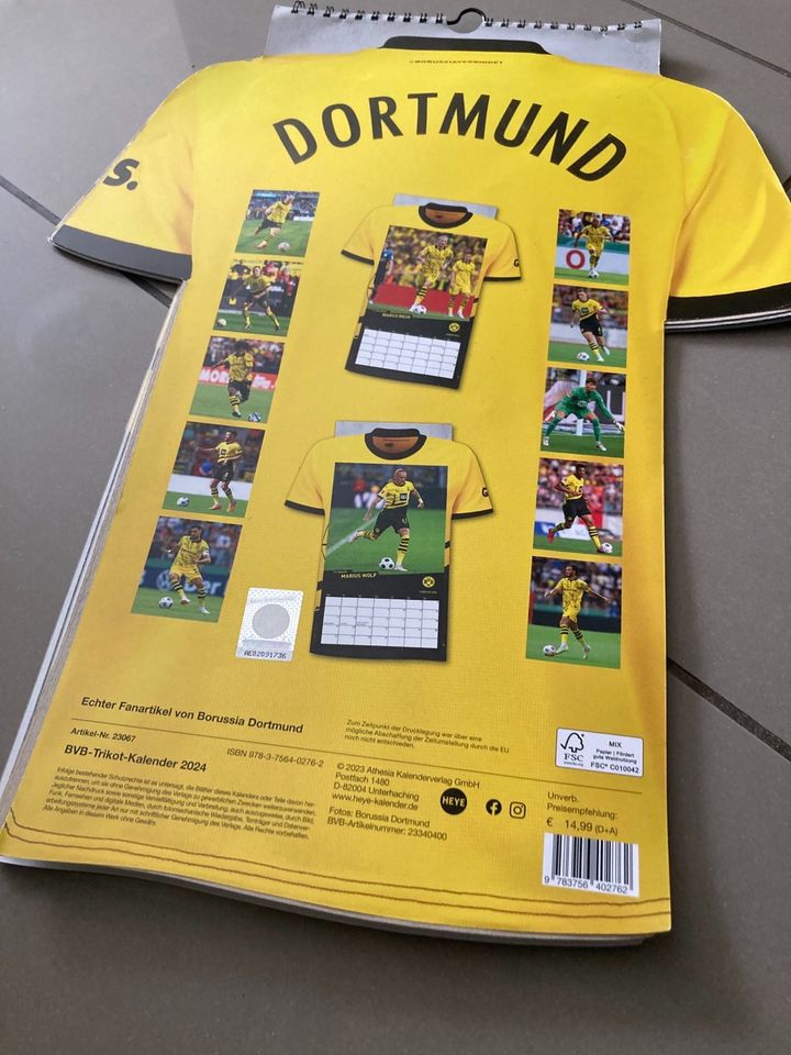 BVB Fanartikel Kalender in Groß (40cm) z.B. fürs Büro in Remscheid