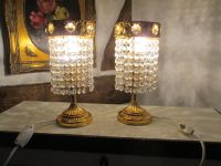 Zwei Kristall Lampen Tisch Leuchte  Messing Sölken vintage Mecklenburg-Vorpommern - Spantekow Vorschau