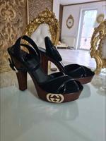 Gucci Sandalen Sandaletten High Heels Größe. 40 Hessen - Wiesbaden Vorschau
