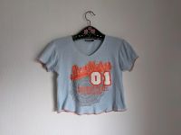 Shirt T-Shirt Babytee blau hellblau Bauchfrei Croptop y2k Top 34 Niedersachsen - Oyten Vorschau