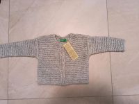 Tolle Baby-Strickjacke Benetton silbergrau Gr. 80 NEU m. Etikett Bayern - Landshut Vorschau