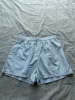 Neue beliebte Blogger Shorts Scandi Style grün weiss gestreift M Nordrhein-Westfalen - Kleve Vorschau