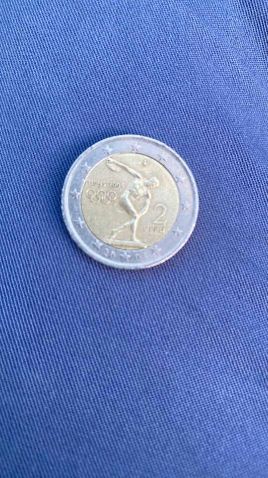 2 Euro Münze. VB in Schwetzingen