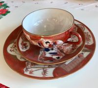 Porzellan Sammeltasse japanisch 3-teilig, 50er Jahre Essen-West - Holsterhausen Vorschau