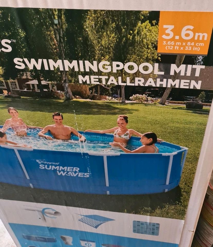 Pool 3,60 mtr mit Zubehör NEU in Altendorf