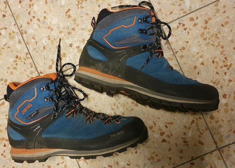 Wanderschuhe Vibram Meindl GTX blau orange Größe 44 super Zustand in Rostock