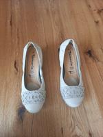 Leder Tamaris Absatz 38 Damen Glitzer beige Schuhe Pump Bayern - Taufkirchen Vils Vorschau