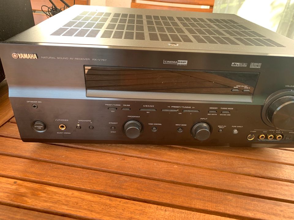 Yamaha Receiver RX-V757, Magnat Subwoofer, 5 Boxen in Gernsbach