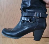 Stiefel schwarz 39 mit Schnalle Rocker Boots Vintage Bayern - Durach Vorschau