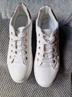 Sneaker gr 40 eher 38  weiß gold Bayern - Roth Vorschau