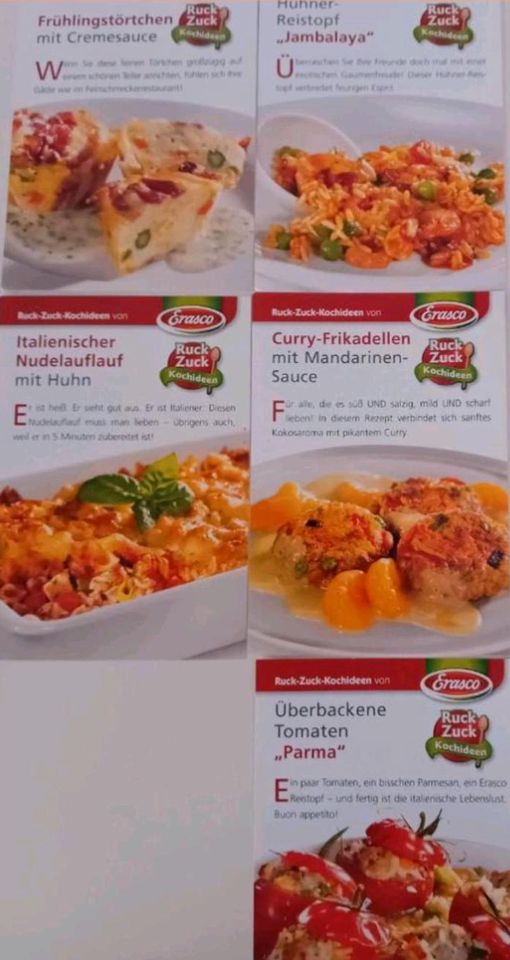 Rezeptkarten Kochidee kochen mit Erascodosen ⭐️ zu verschenken in Waal