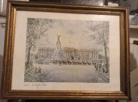 H.Moss Lithographie Buckingham Palace London 1981 Niedersachsen - Obernkirchen Vorschau