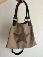 Handtasche schwarz/ beige mit Stern Münster (Westfalen) - Centrum Vorschau