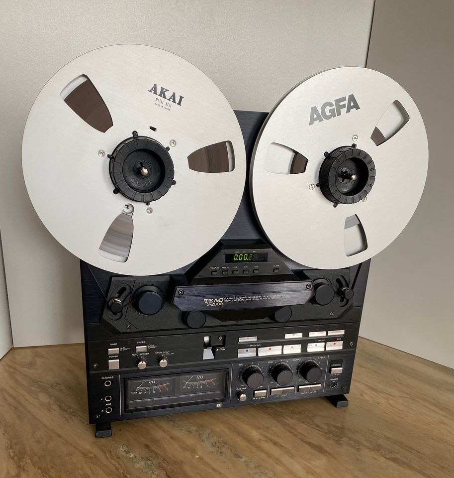 Teac X-3 stereo reel to reel tape recorder, with TDK LX35/90 tape