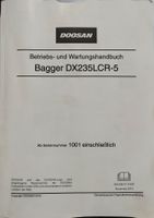 Betriebs- und Wartungshandbuch Doosan DX235LCR-5 Bayern - Bayreuth Vorschau