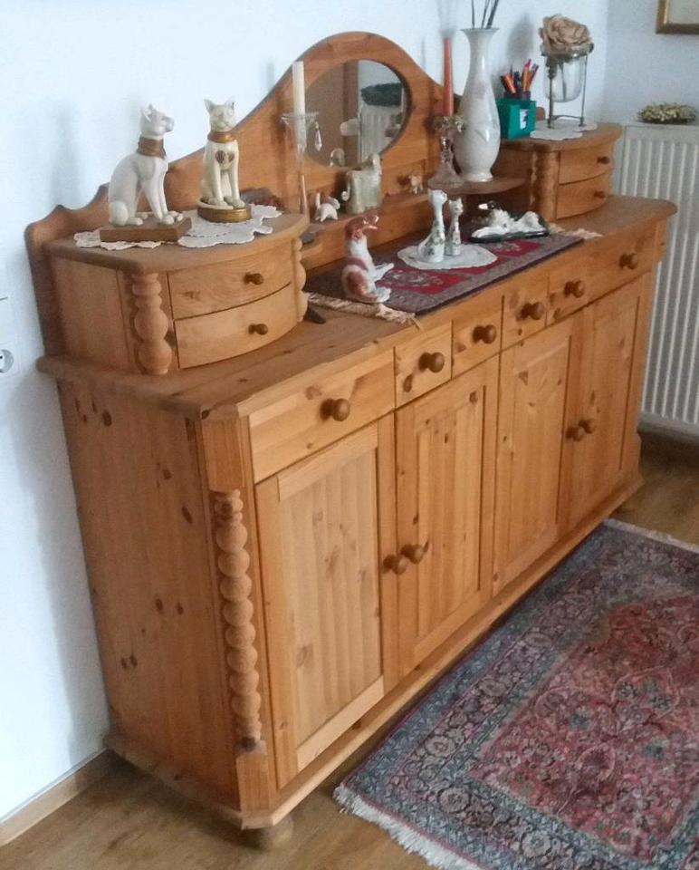 Sideboard mit Schubladenaufsatz und Spiegel - Kiefer Massivholz ! in Hagen