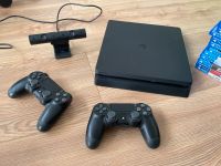 Sony PS 4, schwarz, 2 wireless Controller, VR Brille & Spiele Niedersachsen - Barendorf Vorschau