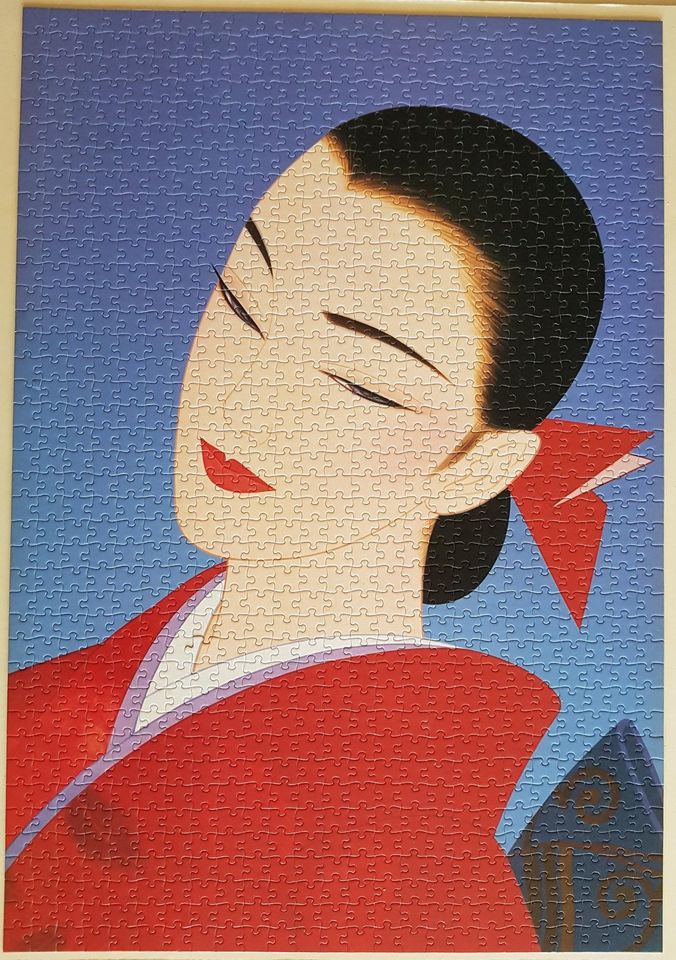 3x gelegtes Puzzle 1000 Teile  - Japanese moderne Geisha Mädchen in Garbsen