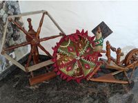 Spinnrad Handgedrechselt, Holz mit Haspel und Kitzel Hessen - Frankenberg (Eder) Vorschau