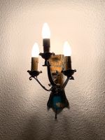 Wandlampe Antik Schmiedeeisen Gold Glas hochwertig Nordrhein-Westfalen - Halver Vorschau