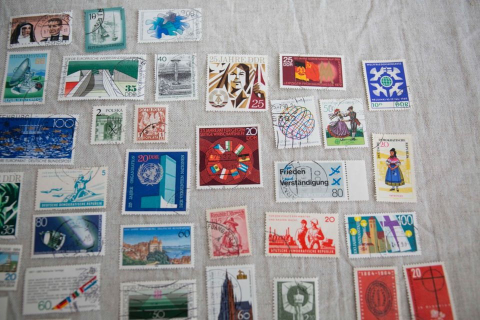 Briefmarken Sammlung klein DDR Polska gestempelt Konvolut Europar in Potsdam