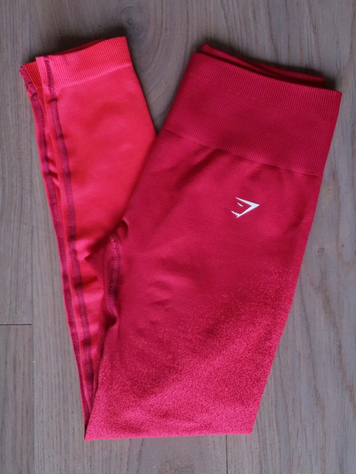 Gymshark Adapt Ombre Seamless Leggings pink/red S in Wedel