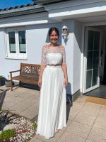 Brautkleid Brautoutfit dreiteilig Größe 36/38 in der Farbe Ivory Hessen - Limburg Vorschau