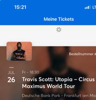 Travis Scott Frankfurt 26.7 OR 19H 2x Nebeneinander Rheinland-Pfalz - Mainz Vorschau