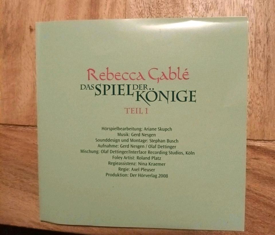 Das Spiel der Könige  / Rebecca Gable Teil 1+2- Hörspiel 7CDs in Jesberg