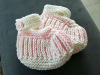 Selbstgemachte Baby Schühchen Schuhe Mädchen Neugeborene rosa Neu Bayern - Ansbach Vorschau
