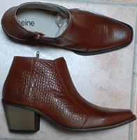 Heine Damen Leder Stiefeletten Krokooptik Gr.38 Neu! Schleswig-Holstein - Jarplund-Weding Vorschau