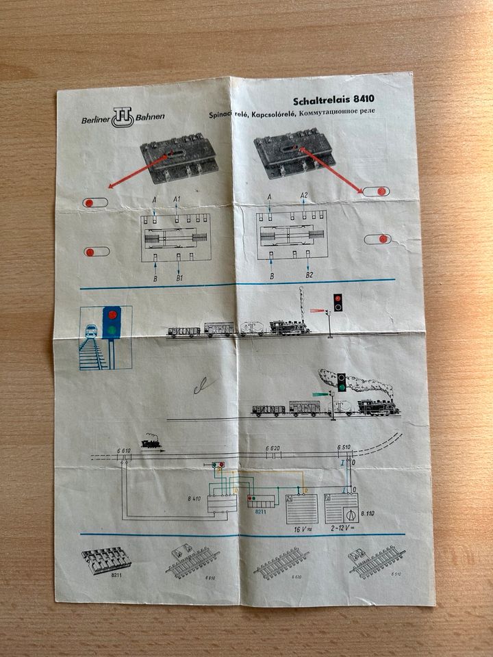 Modelleisenbahn Spur TT Beipackzettel in Berlin