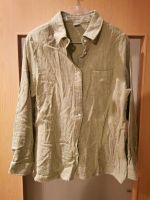 Hemd Bluse Gr. 42 hell olive Baumwolle Hessen - Linden Vorschau