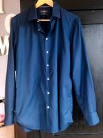 Jake*s Businesshemd,slim fit, Langarm tiefblau Gr. 41/42 Nordrhein-Westfalen - Hamm Vorschau