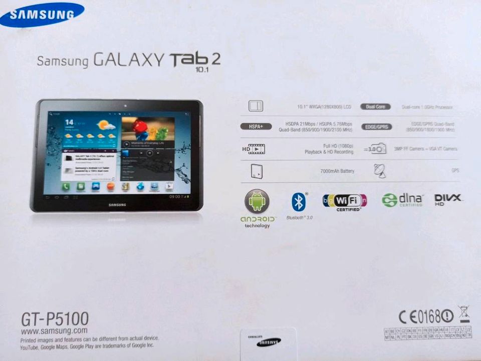 Samsung Galaxy Tab 2 WiFi + 3G 10.1 Telefonfunktionen +  Top Zust in München