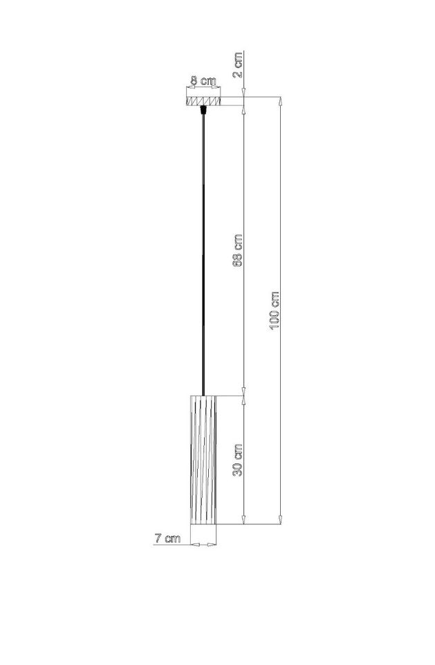 Pendelleuchte LUVO 1 (Sollux), Beton grau, 30 cm x 7 cm in Ulm
