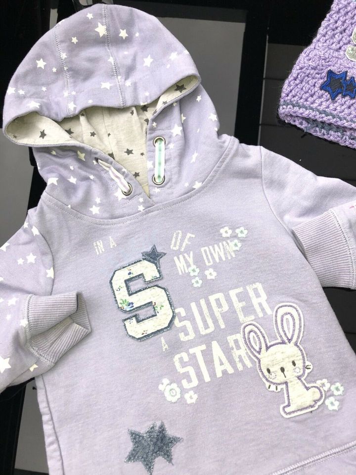 Next ⭐️ lila Bunny Sweatshirt Kleid & Handmade Mütze ⭐️ 98 2-3 in Siegburg