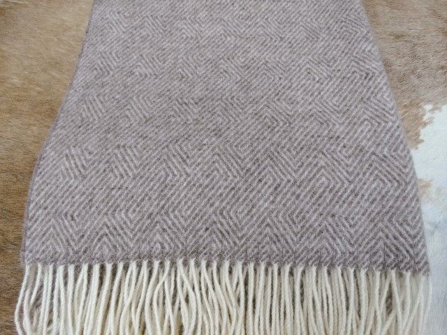 Wolldecke Decke Plaid 140x200 cm 100% Wolle Beige Neu in Neustadt am Rübenberge