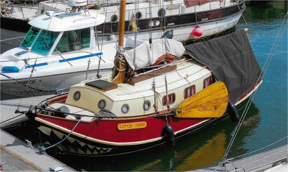 Kajütsegel - Pattbodenboot in Borkum