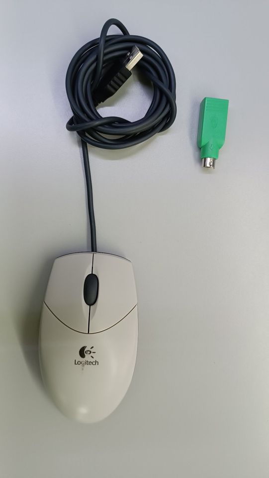 Logitech M-BJ69 Optical Mouse hellgrau USB / PS2 in Eggenfelden