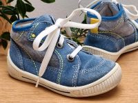 Superfit Gr. 21 Lauflernschuhe Leder blau grün Schnurung Hessen - Erbach Vorschau