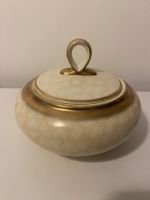 Bonboniere, Konfekt Schale mit Deckel, beige/gold, 16 x 14cm Hessen - Hohenstein Vorschau