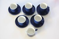 Melitta STOCKHOLM 5 x Tasse & Untertasse & 1 x Milchkännchen blau Stuttgart - Stuttgart-West Vorschau