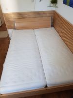 Bett 160x220 (2x 80/220) +Rahmen+Matratzen für lange Menschen Berlin - Wilmersdorf Vorschau