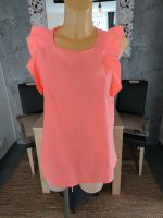 Bluse top Neon Orange 38 ärmellos mit Volants leichte Qualität Rheinland-Pfalz - Bad Kreuznach Vorschau