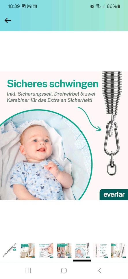 Zugfeder für Babywiege in Puchheim